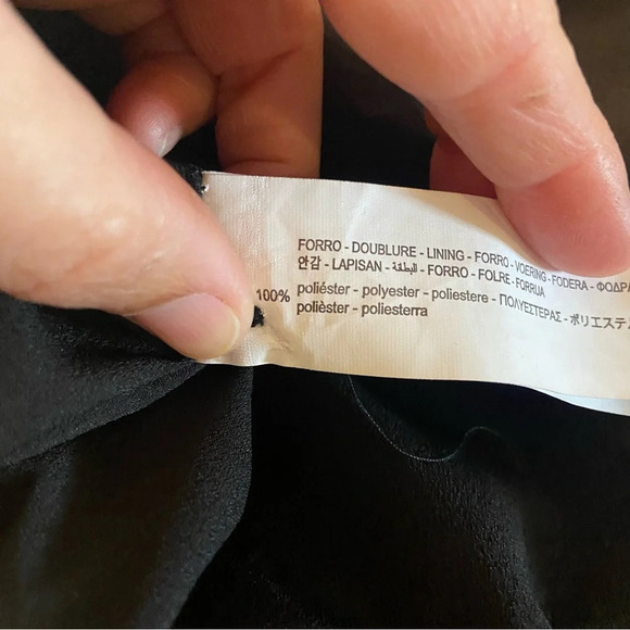 NWT Zara One Sleeve Black Crop Top Size Large - Picture 10 of 12